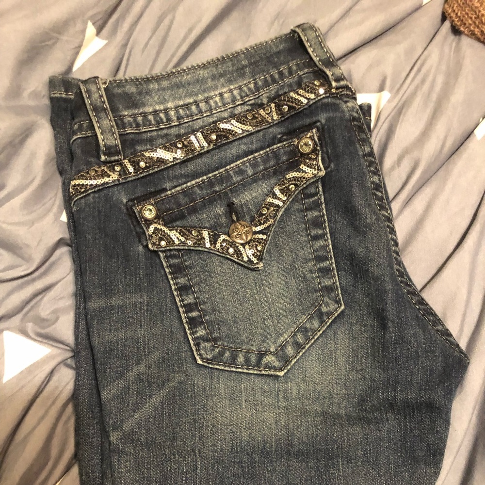 Size 29 boot cut miss me jeans